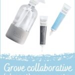 Pin with text that reads Grove Collaborative: (almost) zero waste cleaning products