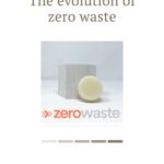 Pinterest pin that reads "the evolution of zero waste" with picture of zero waste soap